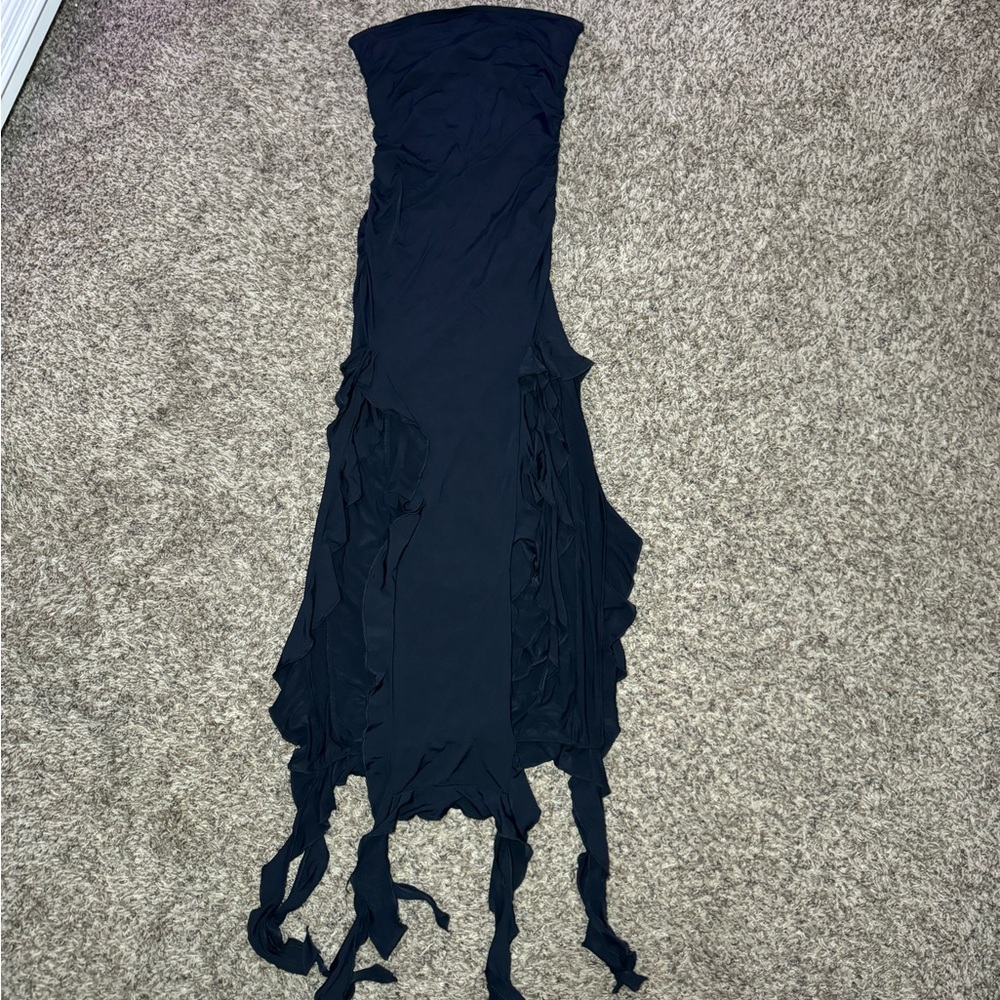 Lioness Black Strapless Dress